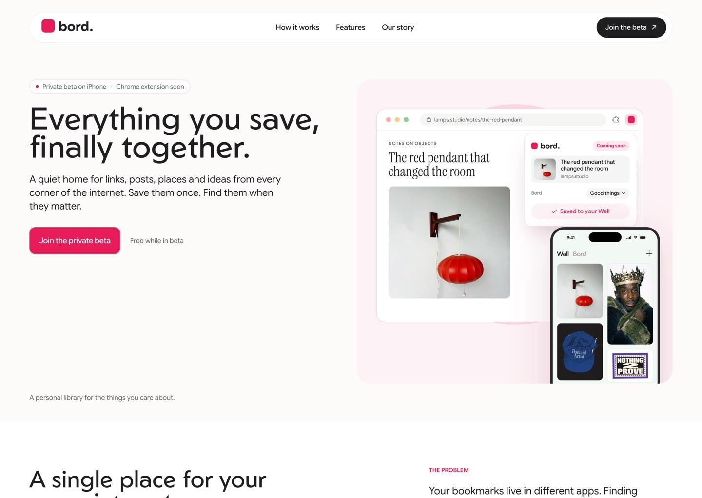 Screenshot of the Bord project